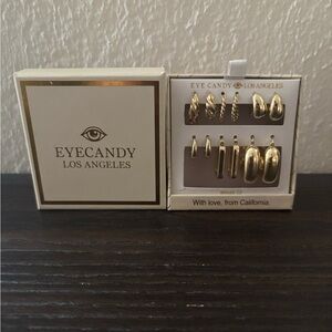 NEW Eye Candy Gold Earrings Set